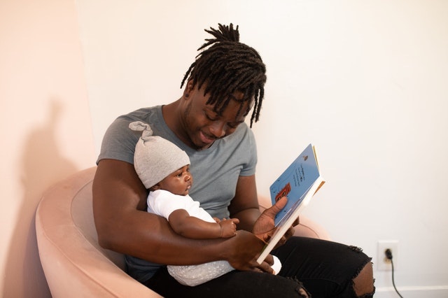 reading baby a book